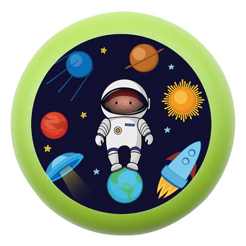 Boy Spaceman Space Rocket Ufo Planets Stars Dento Box with Mirror from ArtsNow.com Front
