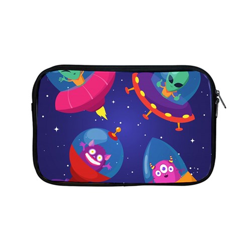Cartoon Funny Aliens With Ufo Duck Starry Sky Set Apple MacBook Pro 13  Zipper Case from ArtsNow.com Front