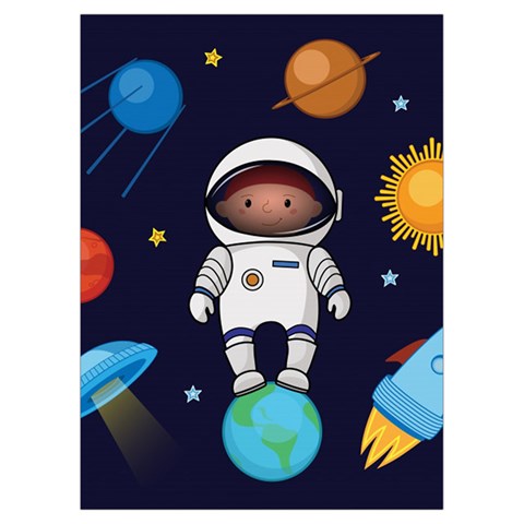 Boy Spaceman Space Rocket Ufo Planets Stars Playing Cards Single Design (Rectangle) with Custom Box from ArtsNow.com Card
