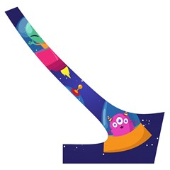 Cartoon Funny Aliens With Ufo Duck Starry Sky Set Cross Back Hipster Bikini Set from ArtsNow.com Back Right