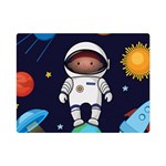 Boy Spaceman Space Rocket Ufo Planets Stars Premium Plush Fleece Blanket (Mini)