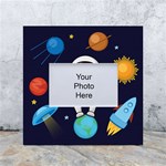 Boy Spaceman Space Rocket Ufo Planets Stars White Box Photo Frame 4  x 6 