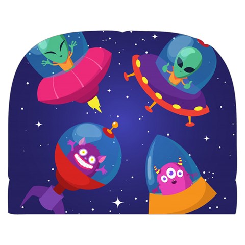 Cartoon Funny Aliens With Ufo Duck Starry Sky Set Make Up Case (Small) from ArtsNow.com Front
