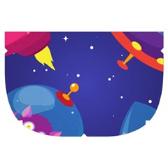 Cartoon Funny Aliens With Ufo Duck Starry Sky Set Make Up Case (Small) from ArtsNow.com Side Right