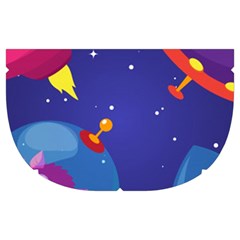 Cartoon Funny Aliens With Ufo Duck Starry Sky Set Make Up Case (Medium) from ArtsNow.com Side Right