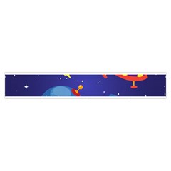 Cartoon Funny Aliens With Ufo Duck Starry Sky Set Make Up Case (Medium) from ArtsNow.com Zipper Front