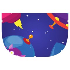 Cartoon Funny Aliens With Ufo Duck Starry Sky Set Make Up Case (Large) from ArtsNow.com Side Right