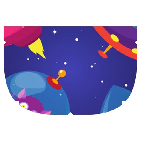 Cartoon Funny Aliens With Ufo Duck Starry Sky Set Make Up Case (Large) from ArtsNow.com Side Left