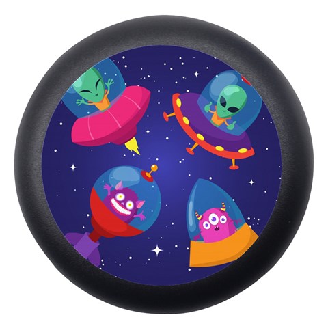 Cartoon Funny Aliens With Ufo Duck Starry Sky Set Dento Box with Mirror from ArtsNow.com Front