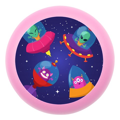 Cartoon Funny Aliens With Ufo Duck Starry Sky Set Dento Box with Mirror from ArtsNow.com Front