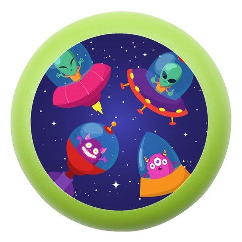 Cartoon Funny Aliens With Ufo Duck Starry Sky Set Dento Box with Mirror from ArtsNow.com Front