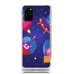 Cartoon Funny Aliens With Ufo Duck Starry Sky Set Samsung Galaxy S20Plus 6.7 Inch TPU UV Case
