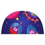 Cartoon Funny Aliens With Ufo Duck Starry Sky Set Anti Scalding Pot Cap