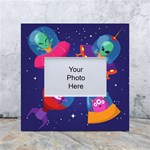 Cartoon Funny Aliens With Ufo Duck Starry Sky Set White Box Photo Frame 4  x 6 
