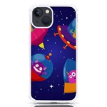 Cartoon Funny Aliens With Ufo Duck Starry Sky Set iPhone 13 TPU UV Print Case