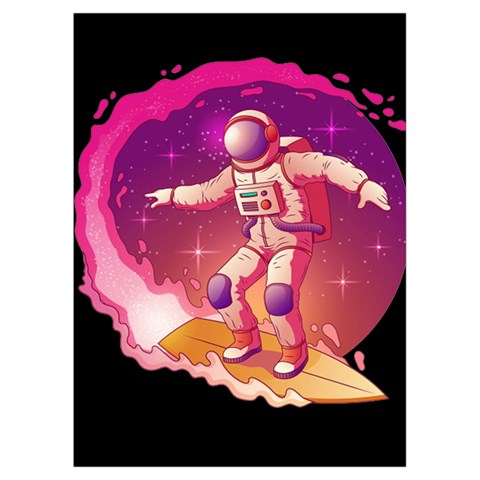 Astronaut Spacesuit Standing Surfboard Surfing Milky Way Stars Playing Cards Single Design (Rectangle) with Custom Box from ArtsNow.com Card