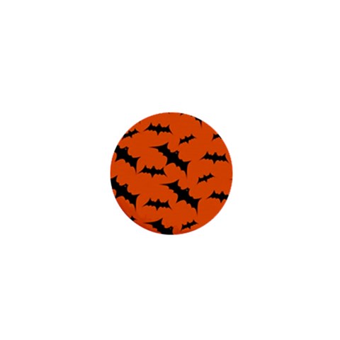 Halloween Card With Bats Flying Pattern 1  Mini Buttons from ArtsNow.com Front