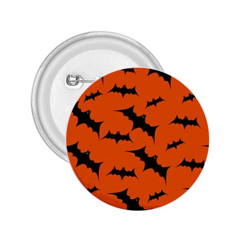 Halloween Card With Bats Flying Pattern 2.25  Buttons from ArtsNow.com Front