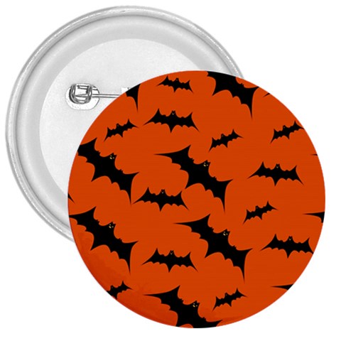 Halloween Card With Bats Flying Pattern 3  Buttons from ArtsNow.com Front