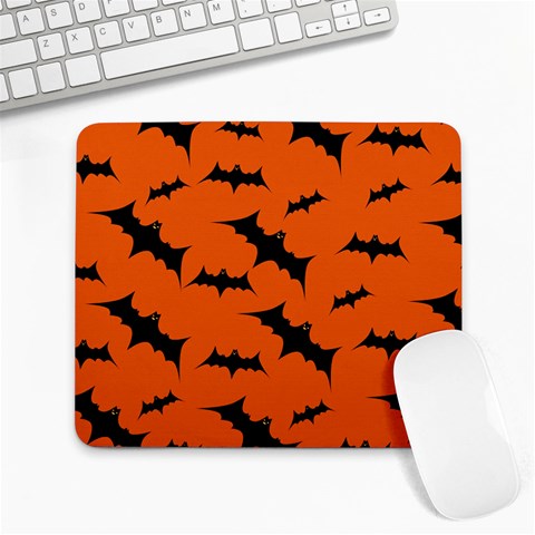 Halloween Card With Bats Flying Pattern Large Mousepad from ArtsNow.com Front