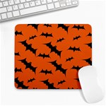 Halloween Card With Bats Flying Pattern Large Mousepad