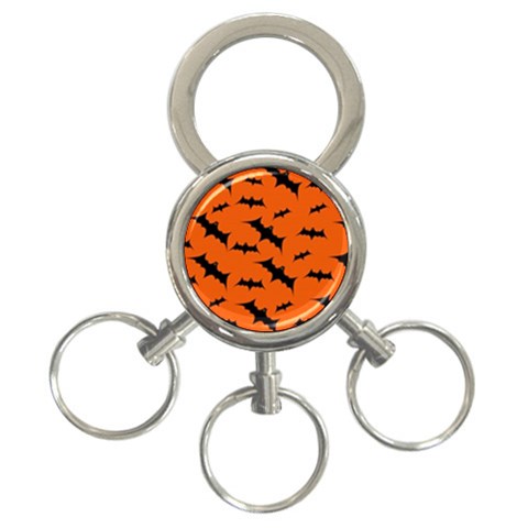 Halloween Card With Bats Flying Pattern 3 Front
