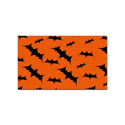 Halloween Card With Bats Flying Pattern Sticker Rectangular (10 pack) from ArtsNow.com Front