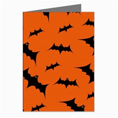 Halloween Card With Bats Flying Pattern Greeting Cards (Pkg of 8) from ArtsNow.com Left