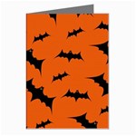 Halloween Card With Bats Flying Pattern Greeting Cards (Pkg of 8)