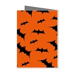 Halloween Card With Bats Flying Pattern Mini Greeting Cards (Pkg of 8)