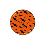 Halloween Card With Bats Flying Pattern Hat Clip Ball Marker (4 pack)