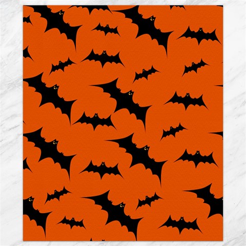 Halloween Card With Bats Flying Pattern Canvas 8  x 10  from ArtsNow.com 8.15 x9.66  Canvas - 1