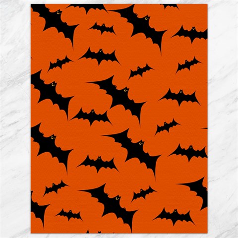 Halloween Card With Bats Flying Pattern Canvas 12  x 16  from ArtsNow.com 11.86 x15.41  Canvas - 1