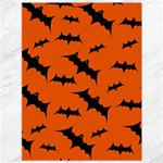 Halloween Card With Bats Flying Pattern Canvas 36  x 48 