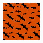 Halloween Card With Bats Flying Pattern Medium Glasses Cloth (2 Sides)