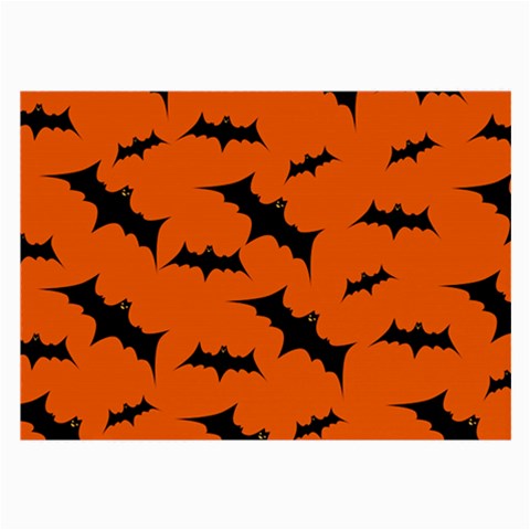 Halloween Card With Bats Flying Pattern Large Glasses Cloth (2 Sides) from ArtsNow.com Front