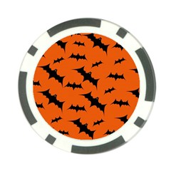 Halloween Card With Bats Flying Pattern Poker Chip Card Guard (10 pack) from ArtsNow.com Back