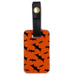 Halloween Card With Bats Flying Pattern Luggage Tag (one side)