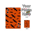 Halloween Card With Bats Flying Pattern Playing Cards 54 Designs (Mini)