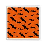 Halloween Card With Bats Flying Pattern Memory Card Reader (Square)