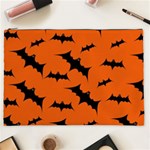 Halloween Card With Bats Flying Pattern Cosmetic Bag (XXL)