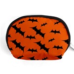 Halloween Card With Bats Flying Pattern Accessory Pouch (Medium)