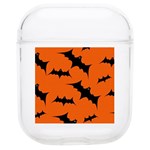 Halloween Card With Bats Flying Pattern Soft TPU AirPods 1/2 Case