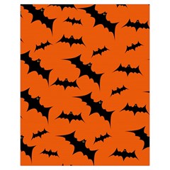 Halloween Card With Bats Flying Pattern Drawstring Pouch (XL) from ArtsNow.com Back