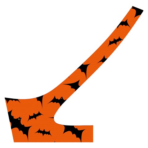 Halloween Card With Bats Flying Pattern Cross Back Hipster Bikini Set from ArtsNow.com Back Left