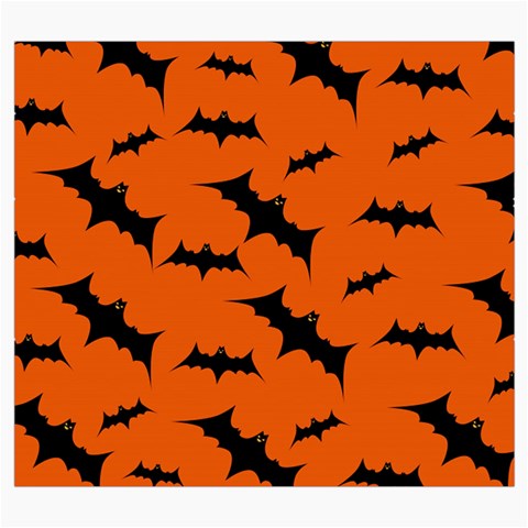 Halloween Card With Bats Flying Pattern Roll Up Canvas Pencil Holder (S) from ArtsNow.com Front