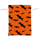 Halloween Card With Bats Flying Pattern Lightweight Drawstring Pouch (XL)