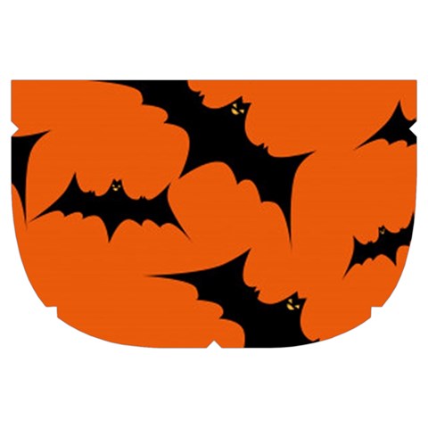 Halloween Card With Bats Flying Pattern Make Up Case (Large) from ArtsNow.com Side Right