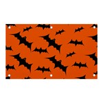 Halloween Card With Bats Flying Pattern Banner and Sign 5  x 3 