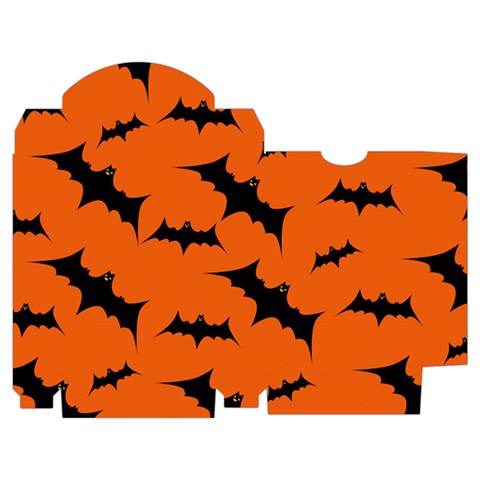Halloween Card With Bats Flying Pattern Playing Cards Single Design (Rectangle) with Custom Box from ArtsNow.com Poker Box